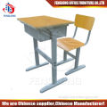 Adjustable Ergonomic wooden school desk and chair